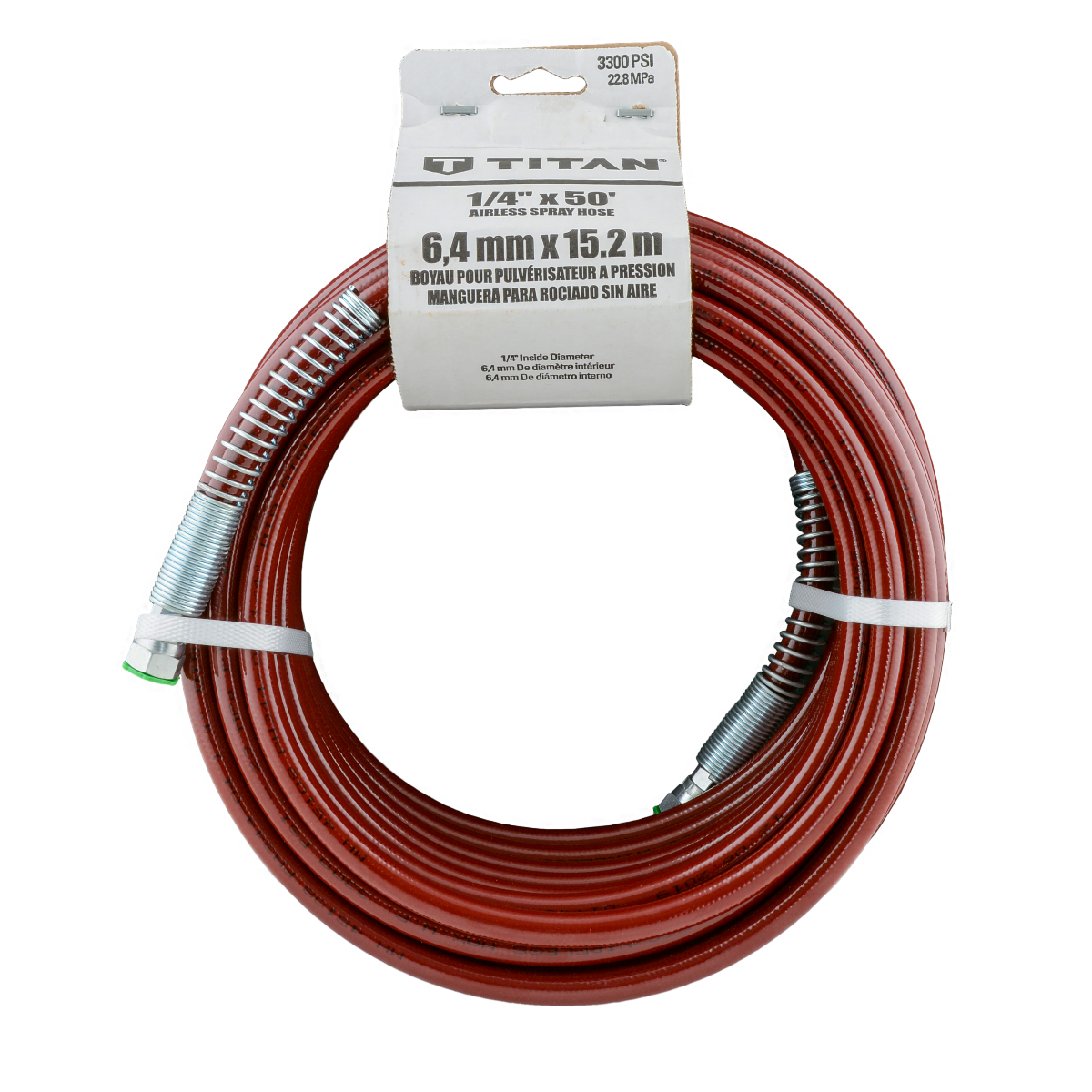 Titan 50' X 1/4" HOSE | END CONNECTION 1/4" NPSM (FBE)