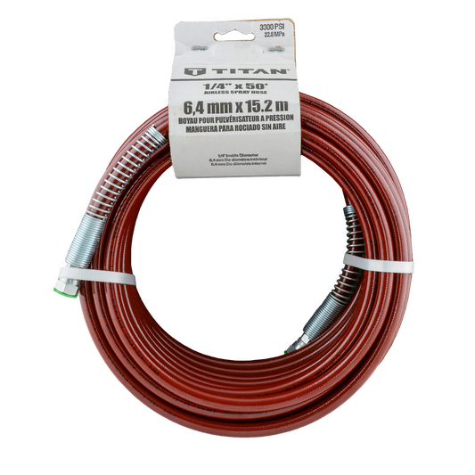 Titan 50' X 1/4" HOSE | END CONNECTION 1/4" NPSM (FBE)